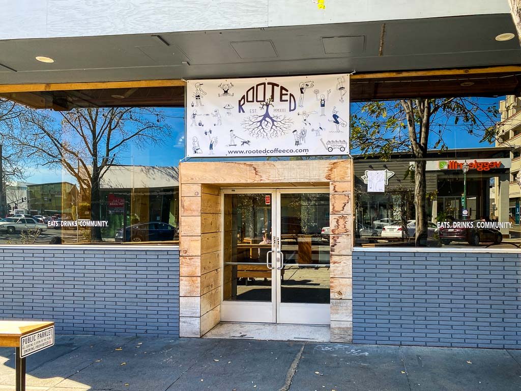 Rooted coffee shop in Walnut Creek